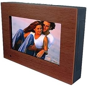 Memorex MDF8402 8 Inch Widescreen LCD Digital Photo Frame - Dark Wood