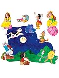 Nursery Rhymes #2 Felt Figures for Flannel Boards-twinkle Twinkle Star, Hey Diddle, Jack Be Nimble, Little Miss Muffet
