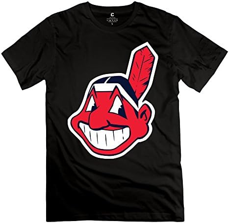 Tianbang Particular Cleveland Indians Logo Men's T Shirt Size XS Black