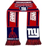 NFL New York Giants Super Bowl XLVI Champions Striped Scarf
