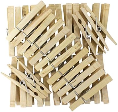BAJER Wood Clothespins (96-Pack)