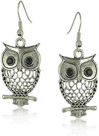 Vintage Owl Ear Hollow Earrings Gifts for mom