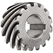 Boston Gear H1015L Plain Helical Gear, 45 Degree Helix, 14.5 Degree Pressure Angle, 0.750 Bore, 10 Pitch, 15 Teeth, Steel, LH