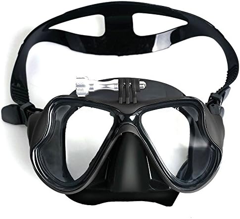 Professional spearfishing scuba myopia and hyperopia gear swimming mask diving mask goggles Sports Glasses For Gopro Hero 4 3 Xiaomi Camera black