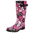 Chooka Women's Hello Kitty Punk Buttons Rain Boot Chooka Women's Hello Kitty Punk Buttons Rain Boot