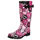 Chooka Women's Hello Kitty Punk Buttons Rain Boot