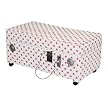 Audio Storage Bench - Pink Polka Dots