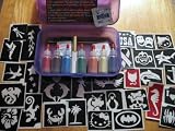 Classic Rainbow Glitter Tattoo Face Paint Kit
