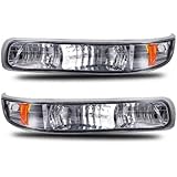 SPPC Bumper Lights Euro Clear Amber For Chevy Silverado - (Pair)