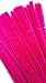 Carykon Pack of 100 Super Fuzzy Chenille Stems Pipe Cleaners (Hot Pink)