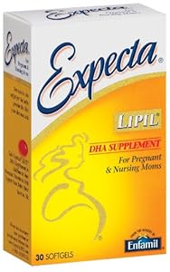 Enfamil Expecta LIPIL DHA Supplement for Pregnant and Nursing Moms, 30 Softgels (Pack of 3)