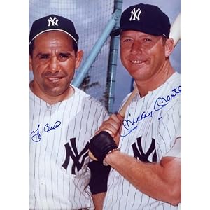 Signed Mickey Mantle, Yogi Berra Portrait by Mickey, Berra, Yogi Mantle