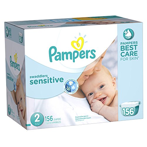 Pampers Swaddlers Sensitive Diapers Size 2 Economy Pack Plus 156 Count Baby Shop