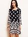 Milumia Women's Vintage Printed Ethnic Style Loose Casual Tunic Dress
