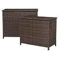 Home Rolston Wicker Trunk - Set of 2