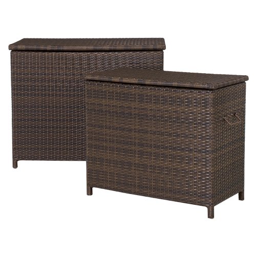 Home Rolston 2-Piece Wicker Patio Trunk Set