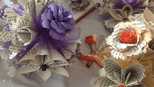 Origami Book Page Bouquet