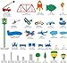 My Wonderful Walls Wall Stencils for Boys Room Transportation Theme, Trains- Airplanes-Cars Room