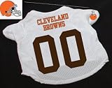 Officially Licensed by the NFL - Cleveland Browns Dog Football Jersey - Large