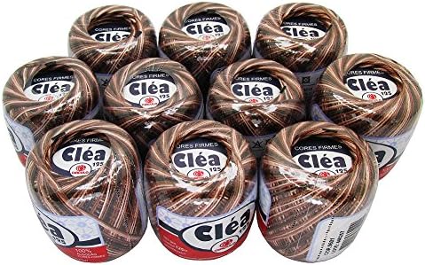 Lot 10 Balls Variegated Brown Size 10 Crochet Cotton Threads Yarn Knitting