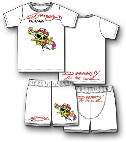Ed Hardy Pajama Set for Toddlers - White