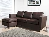 Produkt-Bild: Designer Ecksofa Sofa Catwalk Schwarz|Wei&szlig;|Braun