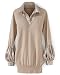 Apparel : Shirred-sleeve tunic sweater