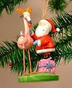 Rudolph Red Nosed Pink Flamingo Christmas Ornament