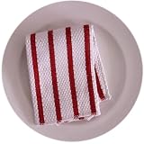 Basketweave Dishcloth - Red