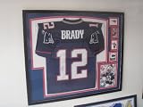 Tom Brady Autographed And Framed New England Patriots Jersey ACE COA