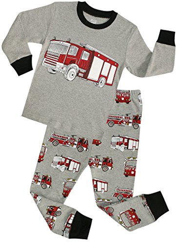 Boys Pajamas Fire Truck Pjs Children Christmas Clothes Pants set size 2Y-7Y