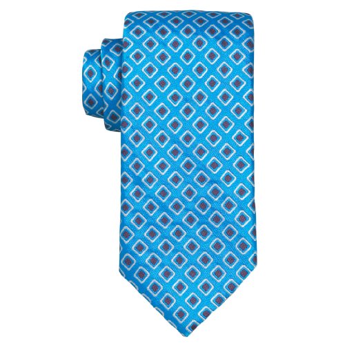 Charles Tyrwhitt Willsher Sky Retro Square Black Label Tie