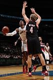 Portland Trail Blazers v Washington Wizards: John Wall and Sean Marks Photographic Poster Print by Ned Dishman, 16x24