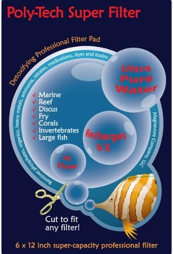 Poly-Tech Super Filter Pads 6" x 12" Super Capacity Pro