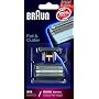 Braun Replacement Foil & Cutter - 31S, Series 3, Contour, Flex Integral - 5000 Series - Silver