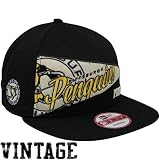 Pittsburgh Pens Merchandise : New Era Pittsburgh Penguins OL Pennant Snapback Adjustable Hat - Black