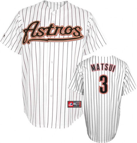 Ivan Rodriguez Jersey: Adult 2009 Majestic Home Pinstripe Replica #77 Houston Astros Jersey - Large
