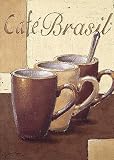 Cafe Brasil Art Print Poster By Bjorn Baar, 19.75  x 27.5 