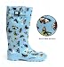 CLEARANCE Tamara Henriques Women's Blue Butterfly Waterproof Rubber Rain and Garden Boots