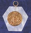 Guardian Angel Crib Medallion in Gold or Silver