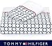 Tommy Hilfiger Bedding Sheet Set 3pc Navy Blue Cotton Sheets Twin