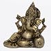 D&eacute;cor Gifts Hindu God Ganesha Brass Sculpture 2.75 x 1 x 1.5 inches
