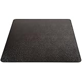 Deflecto EconoMat Black Chair Mat, Low Pile Carpet Use, Rectangle, Straight Edge, 46 x 60 Inches (CM11442FBLKCOM)