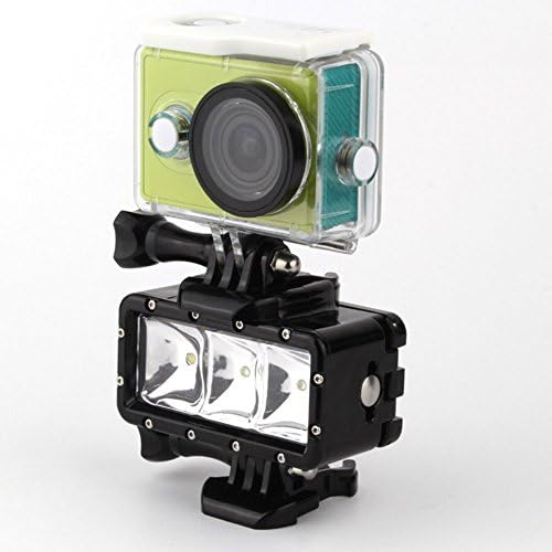 ItsCamera Xiaomi Yi Sport Cam Action Camera Sport DV With Waterproof Case +Original Remote Controller 4.1 Bluetooth +Underwater 30m Waterproof High Power Dimmable 3 mold LED video light(Whte+black)
