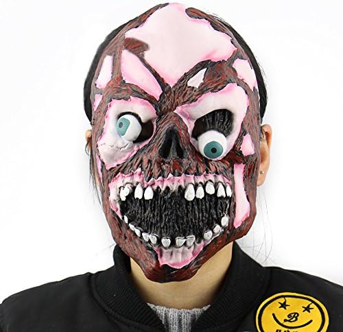Roselegends Halloween Costume Dark Red Gost Face Mask