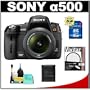 Sony Alpha A500 Digital SLR Camera Body & DT 18-55mm SAM Lens (Black) with 16GB Card + UV Filter + Accessory Kit