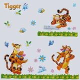 from Tigger Disney Stickers Tigger Childrens Bedroom Nursery Wall Stickers (Model HL-971)