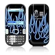 Blue Neon Flames Design Protective Skin Decal Sticker for Palm Centro Cell Phone