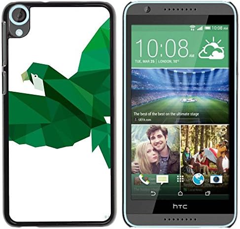 Paccase / Hard Protective Case Cover - Parrot Green White Bird Flight - HTC Desire 820