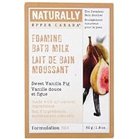 Upper Canada Soap Naturally Foaming Bath Milk-Sweet Vanilla Fig-1.8, oz.